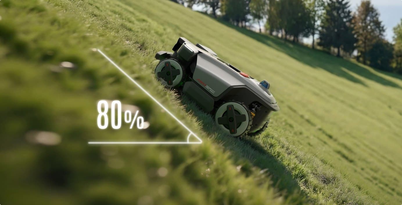 Roborock RockMow Z1 LiDAR premaguje strm travnat naklon do 80 odstotkov