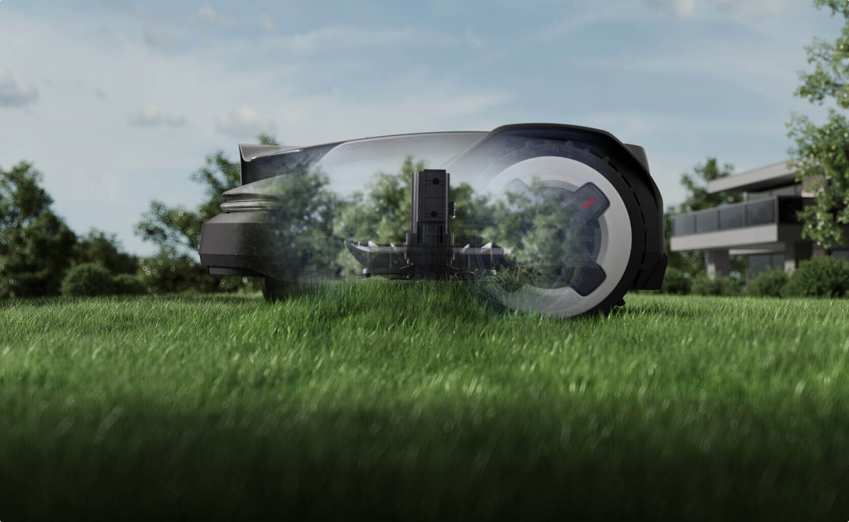 Roborock RockMow S1 s plavajočo kosilno platformo za enakomeren rez
