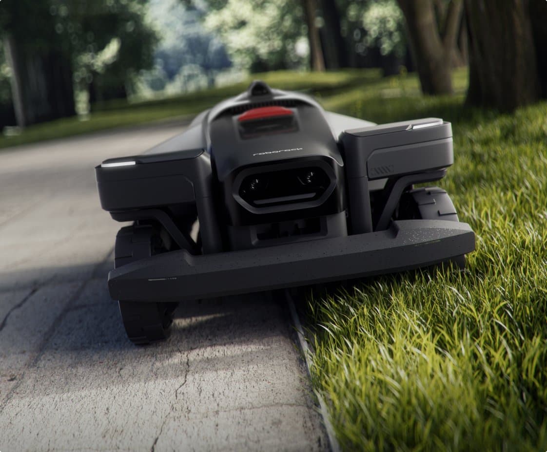 Roborock RockMow Z1 LiDAR kosi tik ob odprtem robu trate
