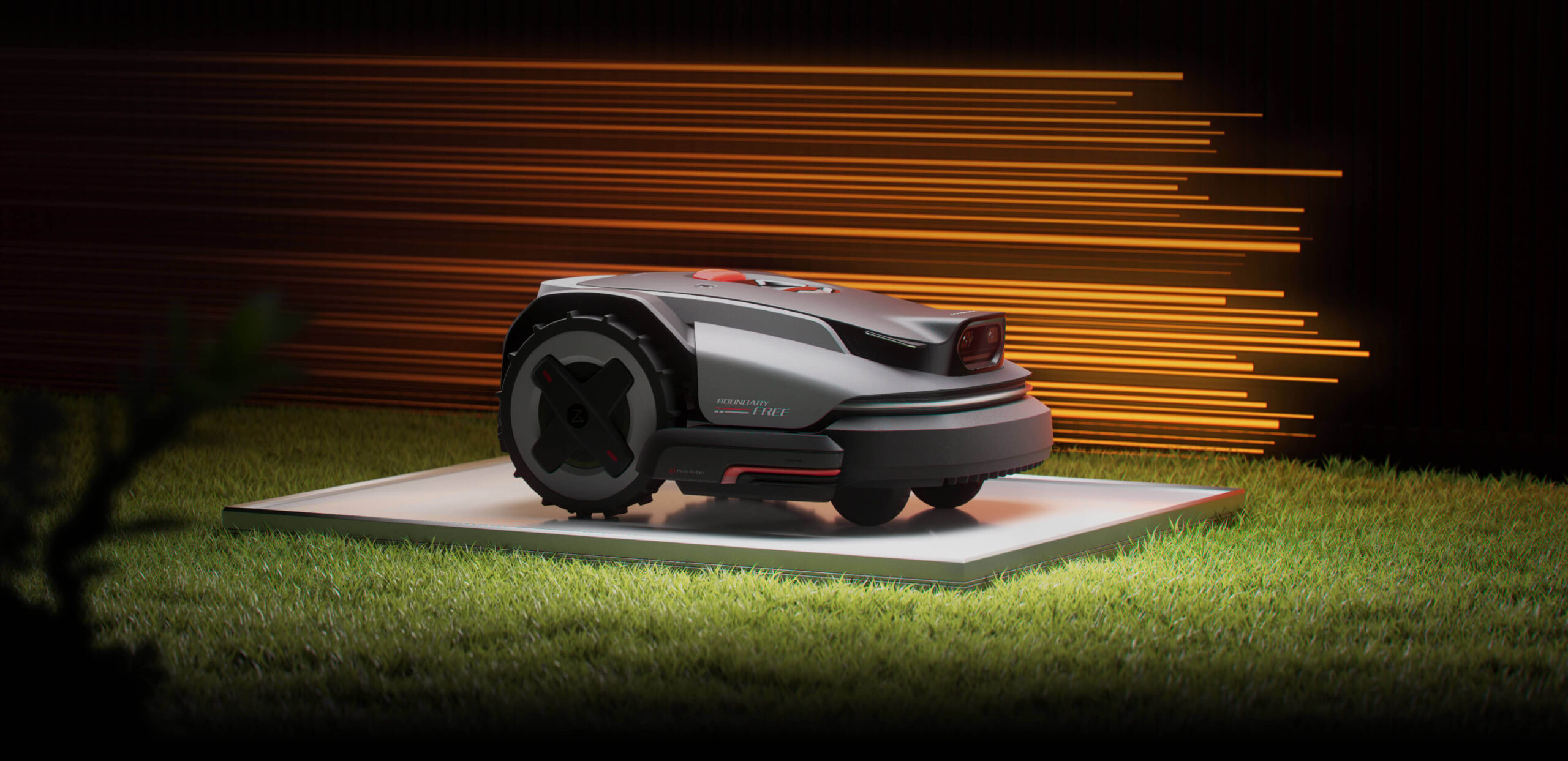 Roborock RockMow S1 robotska kosilnica na urejeni zelenici