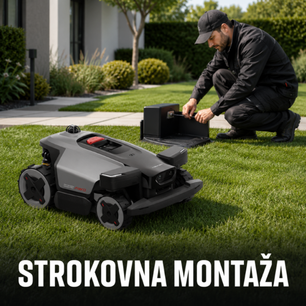 Montaža Roborock RockMow Z več kot 2.000 m²