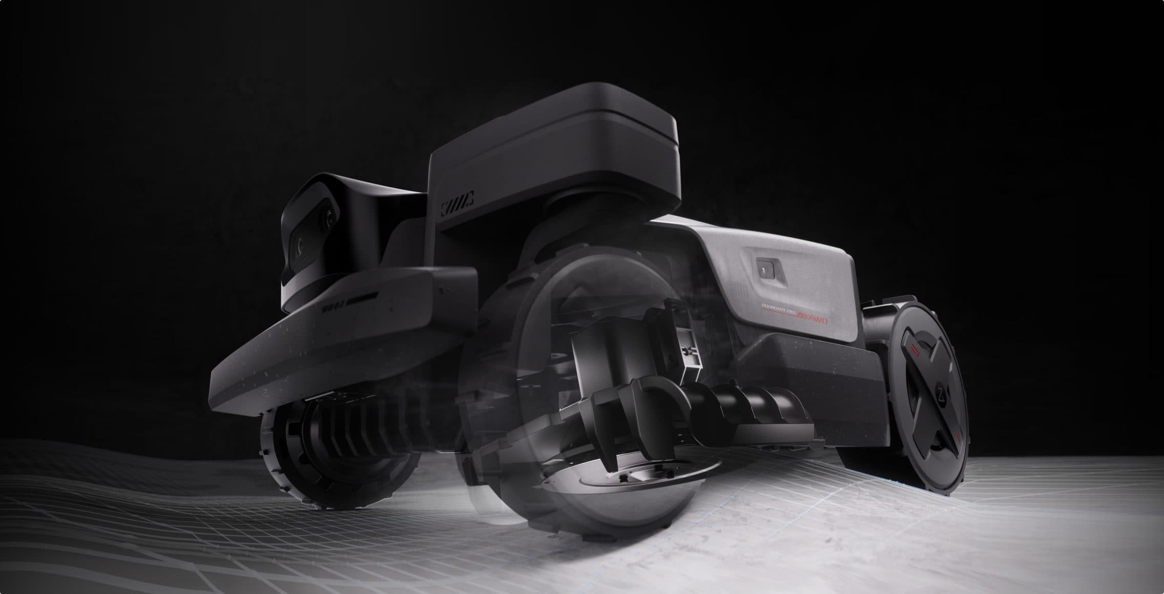 Roborock RockMow Z1 s plavajočo kosilno platformo za enakomerno košnjo